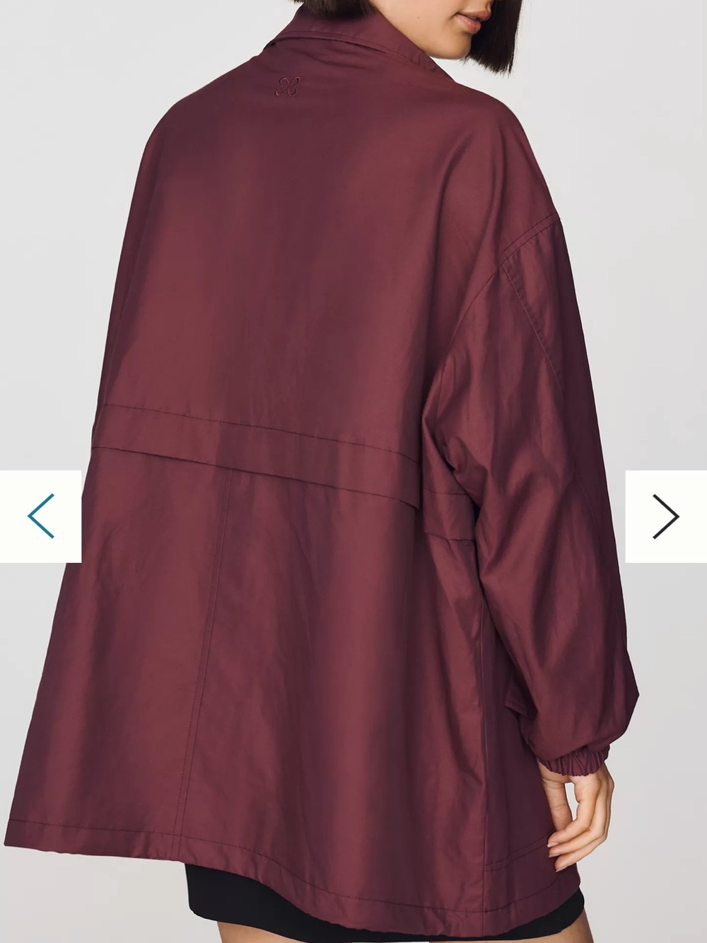 NWT Maeve Funnel Neck Tech Jacket - Size M - Deep Raspberry Rose - Picture 4 of 5